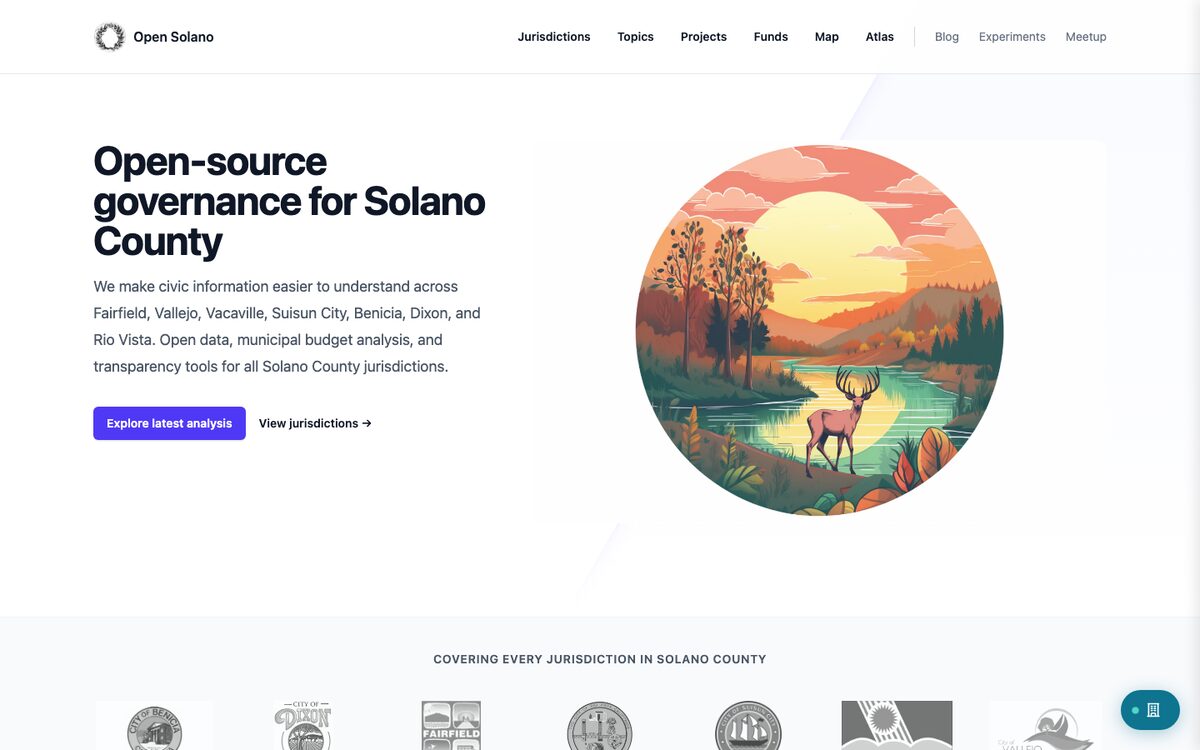Screenshot of Open Solano