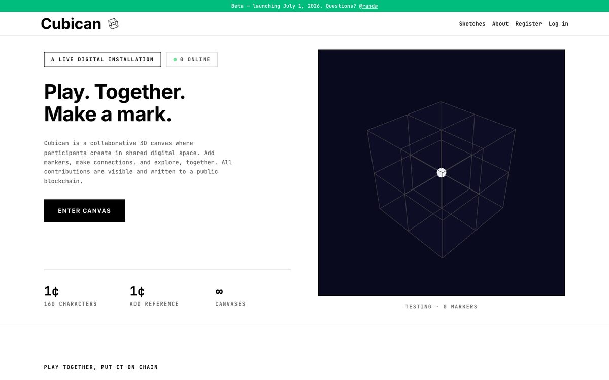 Screenshot of Cubican